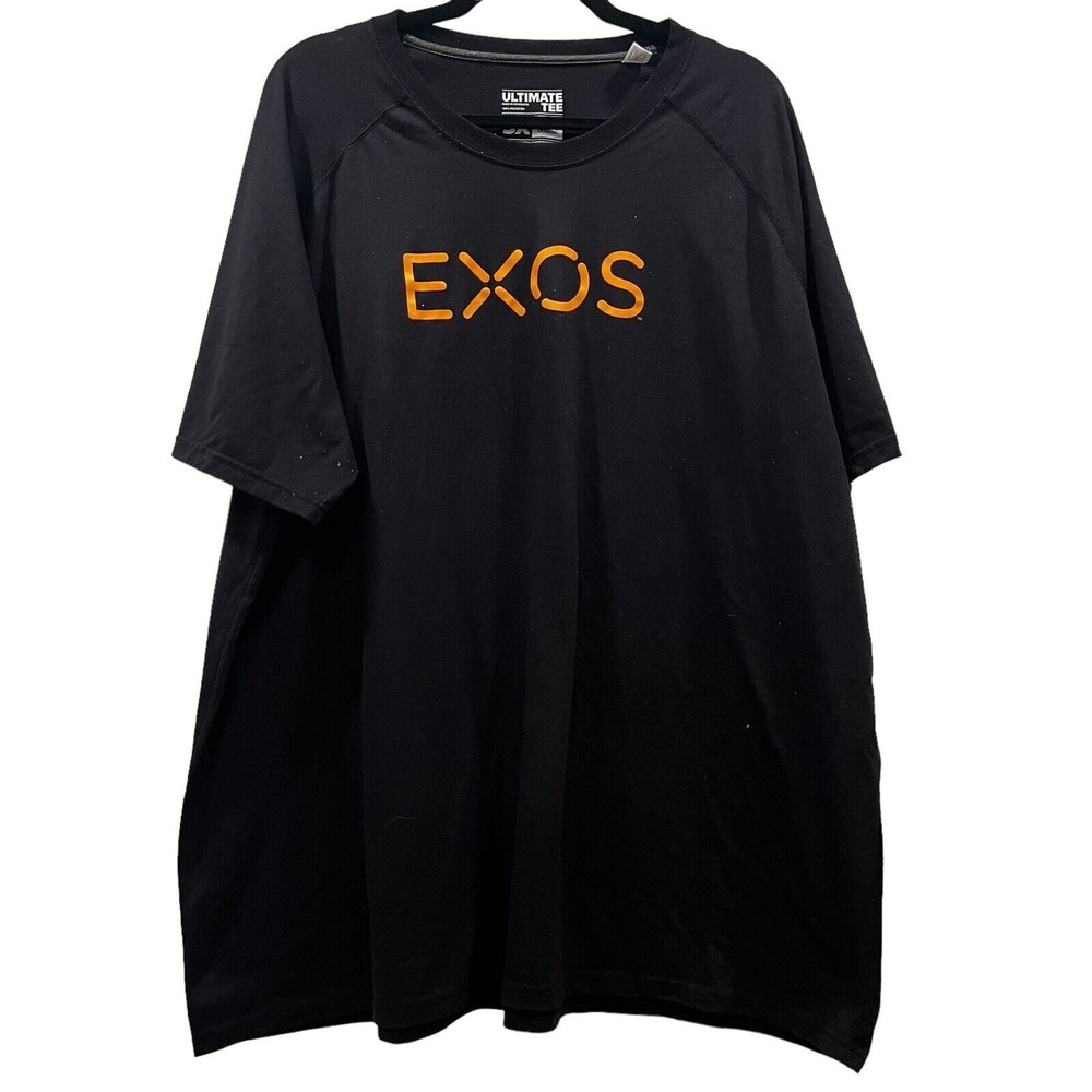 Adidas T Shirt Mens 3XL Black Short Sleeve Performance Go-To Tee Exos